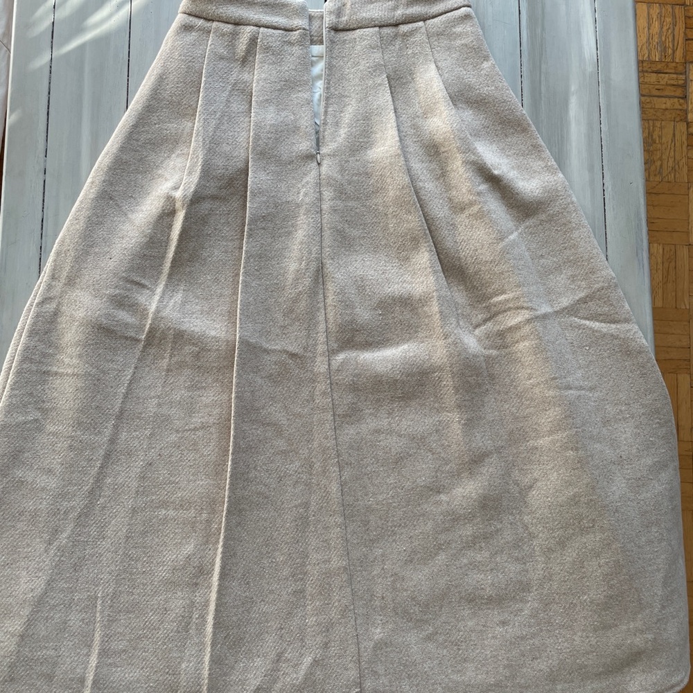 Cream A-Line Skirt for Casual and Work - Picture 8 of 8